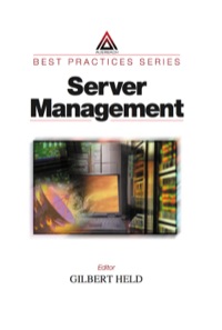Imagen de portada: Server Management 1st edition 9780849398230