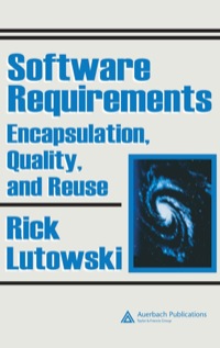 Cover image: Software Requirements 1st edition 9780849328480