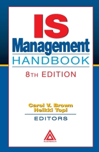 Imagen de portada: IS Management Handbook 8th edition 9780849315954