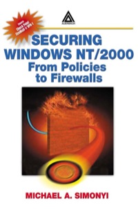 Cover image: Securing Windows NT/2000 1st edition 9780849312618
