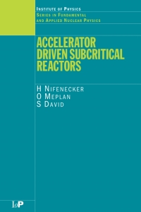 Cover image: Accelerator Driven Subcritical Reactors 1st edition 9780750307437