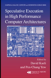 Cover image: Speculative Execution in High Performance Computer Architectures 1st edition 9781584884477