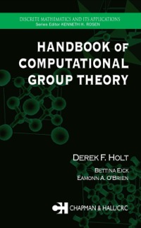 Immagine di copertina: Handbook of Computational Group Theory 1st edition 9781584883722