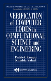 Titelbild: Verification of Computer Codes in Computational Science and Engineering 1st edition 9781584882640
