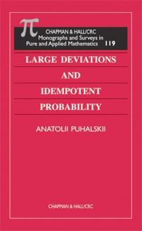表紙画像: Large Deviations and Idempotent Probability 1st edition 9780367455293