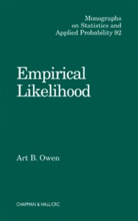 表紙画像: Empirical Likelihood 1st edition 9781584880714
