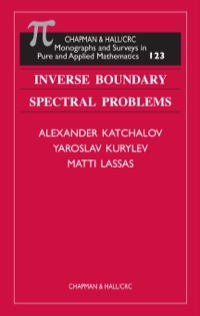 صورة الغلاف: Inverse Boundary Spectral Problems 1st edition 9780367397050