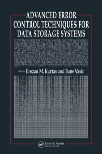 Cover image: Advanced Error Control Techniques for Data Storage Systems 1st edition 9780849395475