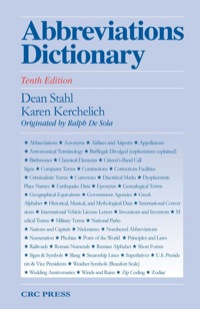 Imagen de portada: Abbreviations Dictionary 10th edition 9780367199494