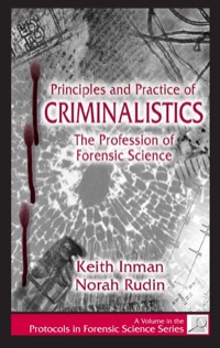 Imagen de portada: Principles and Practice of Criminalistics 1st edition 9780849381270
