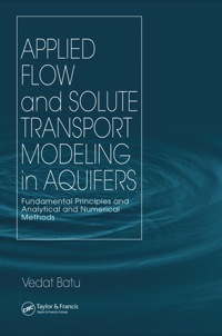 Cover image: Applied Flow and Solute Transport Modeling in Aquifers 1st edition 9780367392505