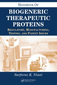 Cover image: Handbook of Biogeneric Therapeutic Proteins 1st edition 9780367454814