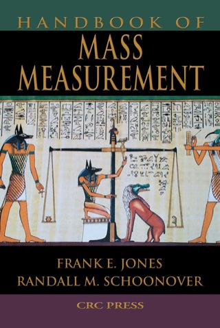 Imagen de portada: Handbook of Mass Measurement 1st edition 9780849325311