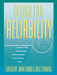 Cover image: Design for Reliability 1st edition 9780849311116