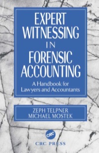 Imagen de portada: Expert Witnessing in Forensic Accounting 1st edition 9780849308987