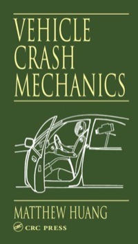 Titelbild: Vehicle Crash Mechanics 1st edition 9780849301049