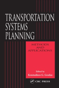 Cover image: Transportation Systems Planning 1st edition 9780849302732