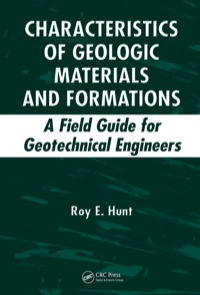 Imagen de portada: Characteristics of Geologic Materials and Formations 1st edition 9780367390044