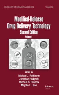 Cover image: Modified-Release Drug Delivery Technology 2nd edition 9781420044355