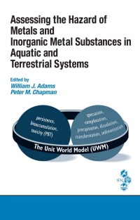 Imagen de portada: Assessing the Hazard of Metals and Inorganic Metal Substances in Aquatic and Terrestrial Systems 1st edition 9780367389550
