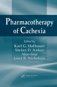 Cover image: Pharmacotherapy of Cachexia 1st edition 9780849333798