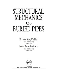 Imagen de portada: Structural Mechanics of Buried Pipes 1st edition 9780849323959