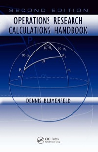 Cover image: Operations Research Calculations Handbook 2nd edition 9781420052404