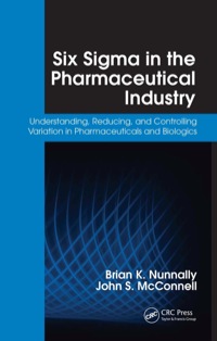 Omslagafbeelding: Six Sigma in the Pharmaceutical Industry 1st edition 9781420054392