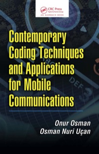 Titelbild: Contemporary Coding Techniques and Applications for Mobile Communications 1st edition 9781420054613