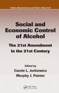 Immagine di copertina: Social and Economic Control of Alcohol 1st edition 9781420054637