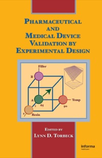 Immagine di copertina: Pharmaceutical and Medical Device Validation by Experimental Design 1st edition 9781420055696