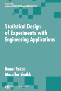Cover image: Statistical Design of Experiments with Engineering Applications 1st edition 9780367393021