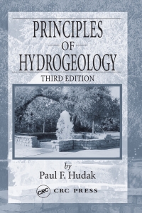 Cover image: Principles of Hydrogeology 3rd edition 9780849330155