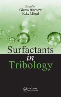 Cover image: Surfactants in Tribology, Volume 1 1st edition 9780367387242