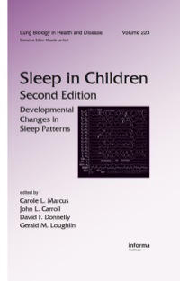 Cover image: Sleep in Children 2nd edition 9781420060805