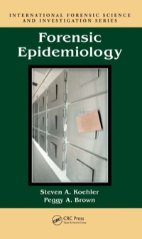 صورة الغلاف: Forensic Epidemiology 1st edition 9780367412418