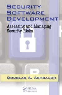 Cover image: Security Software Development 1st edition 9781420063806
