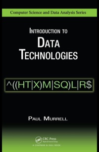 Cover image: Introduction to Data Technologies 1st edition 9781138118027