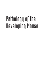 Cover image: Pathology of the Developing Mouse 1st edition 9781420070088