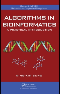 Imagen de portada: Algorithms in Bioinformatics 1st edition 9781420070330