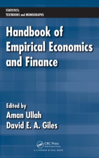 表紙画像: Handbook of Empirical Economics and Finance 1st edition 9781420070354