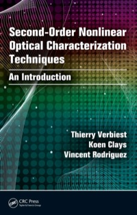 صورة الغلاف: Second-order Nonlinear Optical Characterization Techniques 1st edition 9781138118263