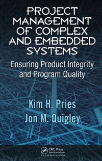 Omslagafbeelding: Project Management of Complex and Embedded Systems 1st edition 9781420072051