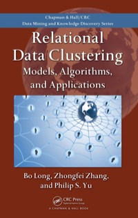Immagine di copertina: Relational Data Clustering 1st edition 9781420072617