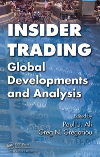 Imagen de portada: Insider Trading 1st edition 9781420074017