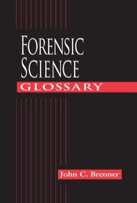 Imagen de portada: Forensic Science Glossary 1st edition 9781138415904