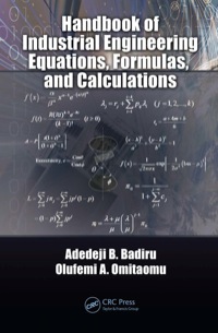 صورة الغلاف: Handbook of Industrial Engineering Equations, Formulas, and Calculations 1st edition 9781420076271