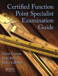 Imagen de portada: Certified Function Point Specialist Examination Guide 1st edition 9781420076370