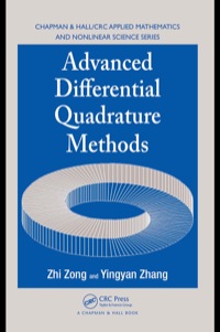 Cover image: Advanced Differential Quadrature Methods 1st edition 9780367834562