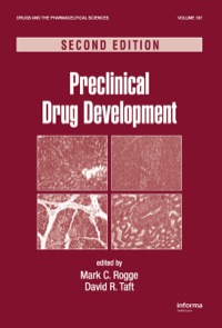 Cover image: Preclinical Drug Development 2nd edition 9781420084726